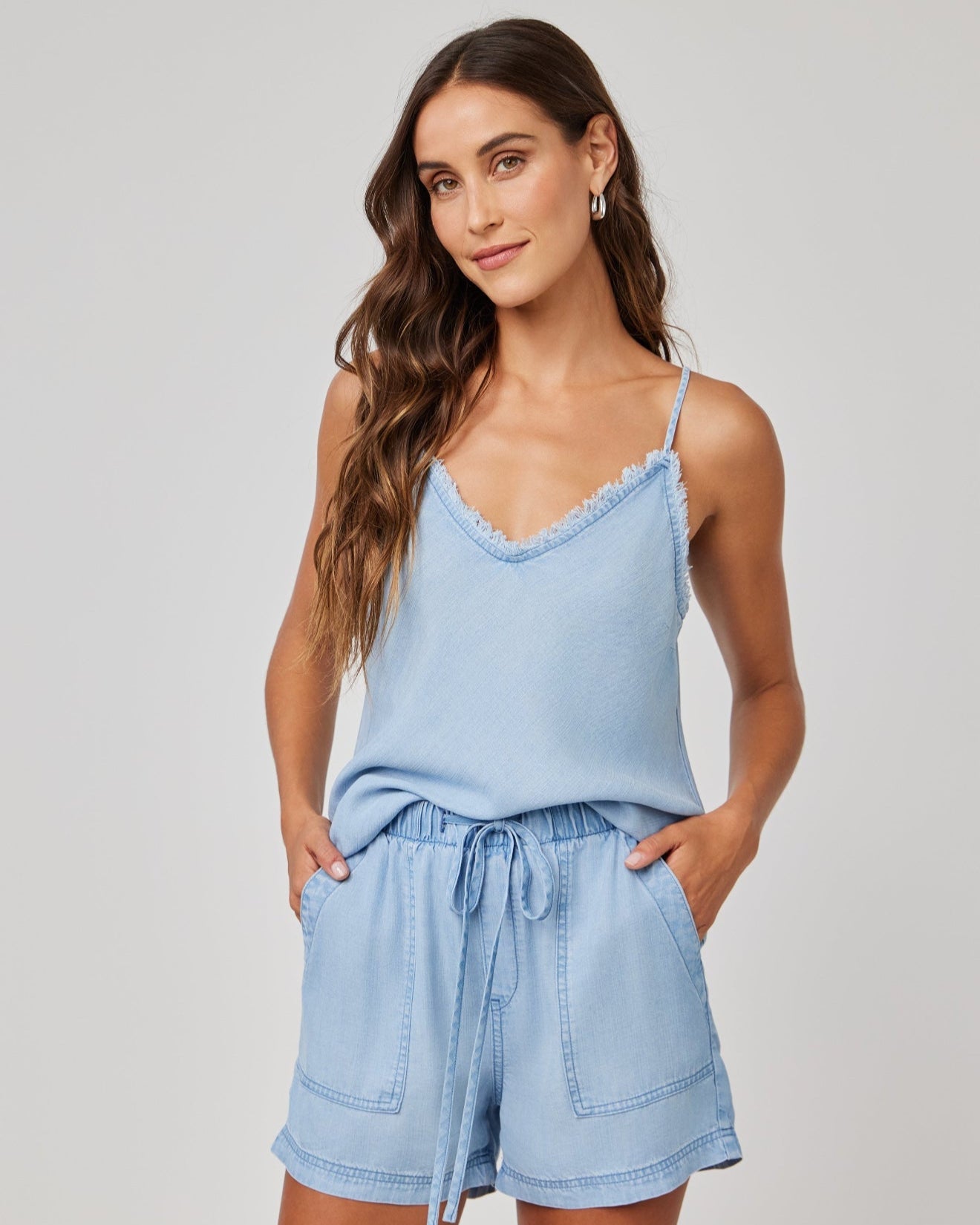 Frayed Cami - Coastal Spray Wash