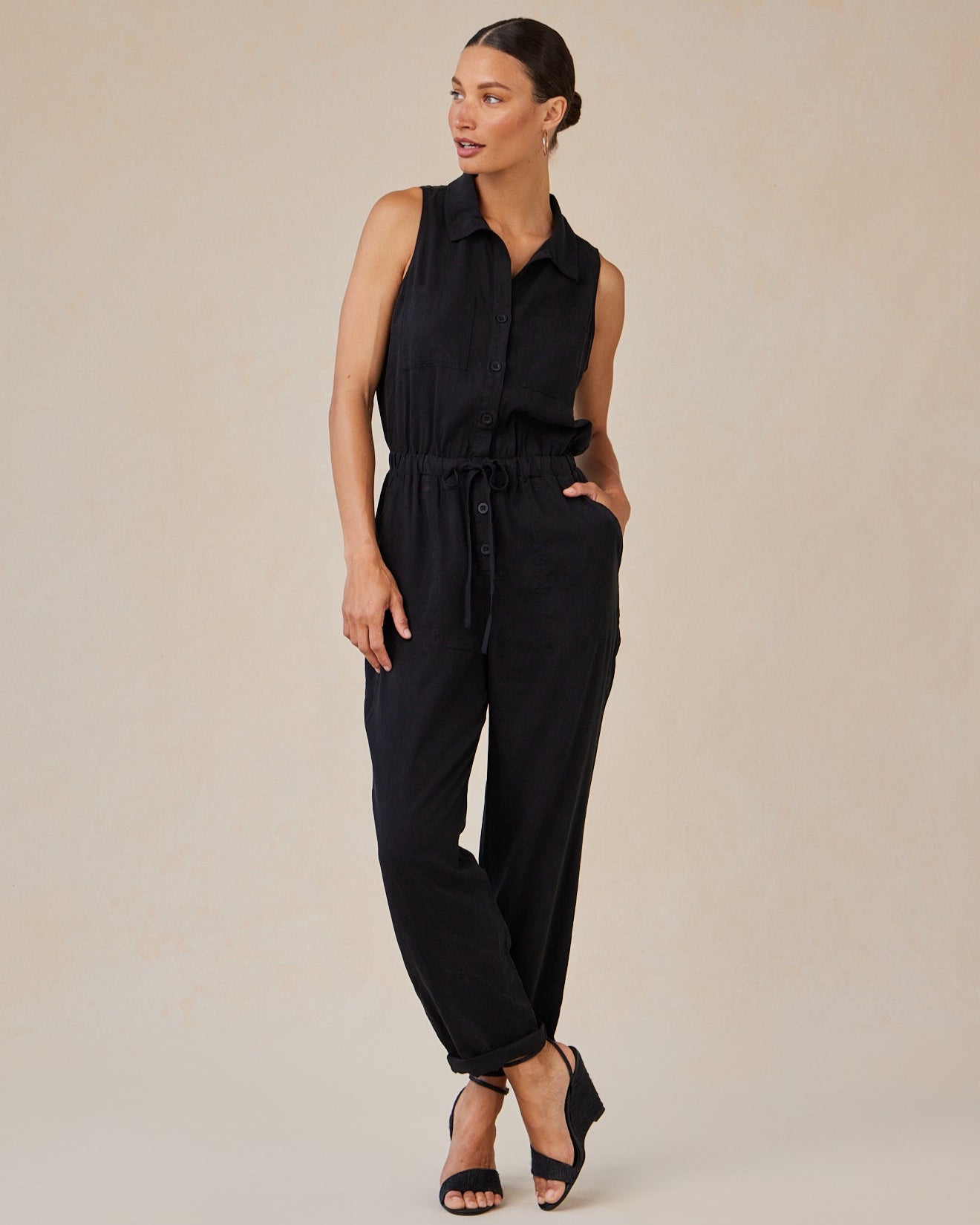 Pocket Jumpsuit - Vintage Black
