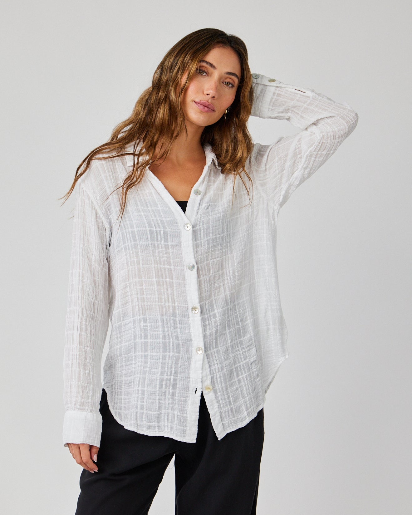 Boyfriend Button Down - White