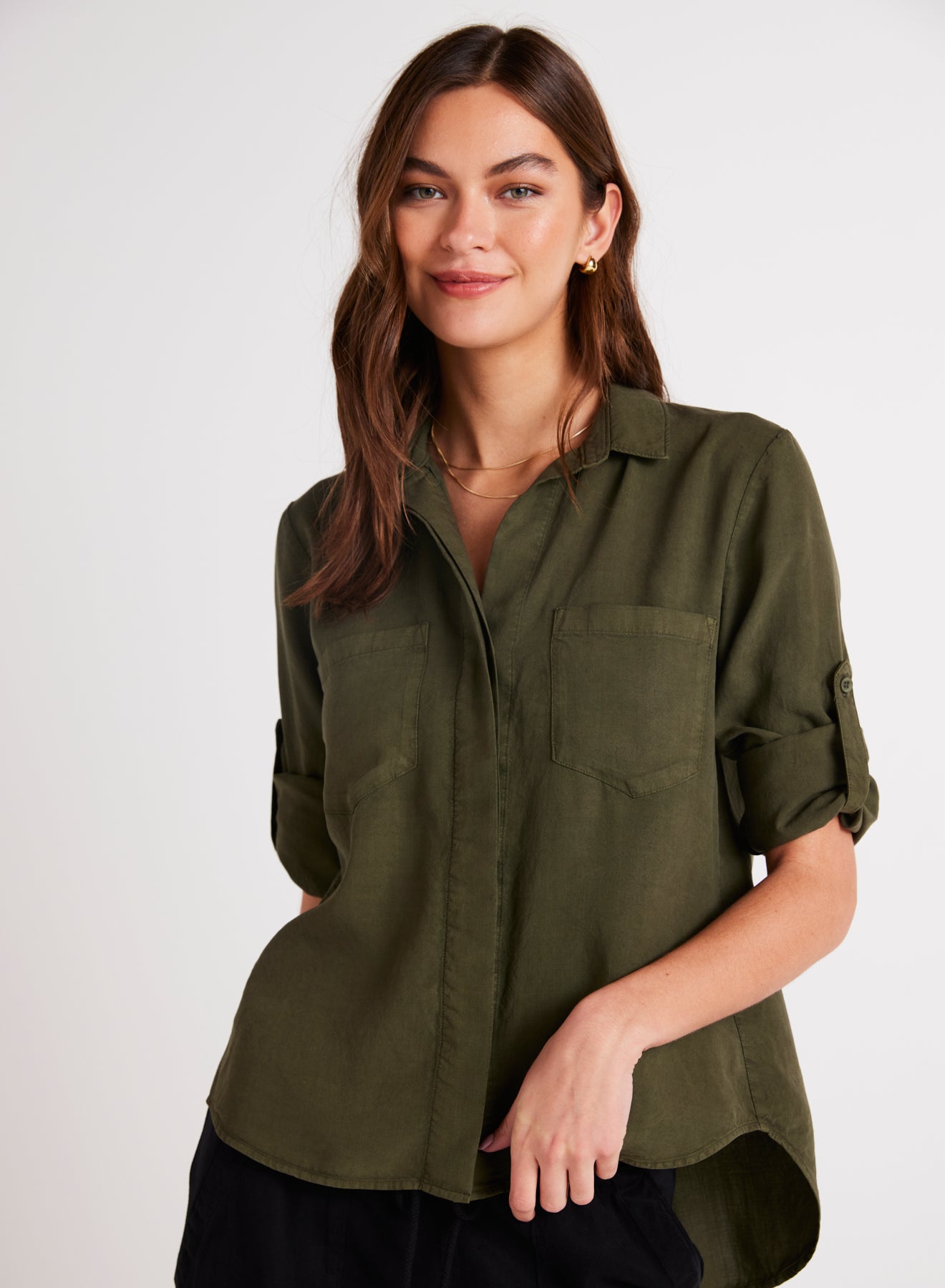 Split Back Button Down - Italian Herb