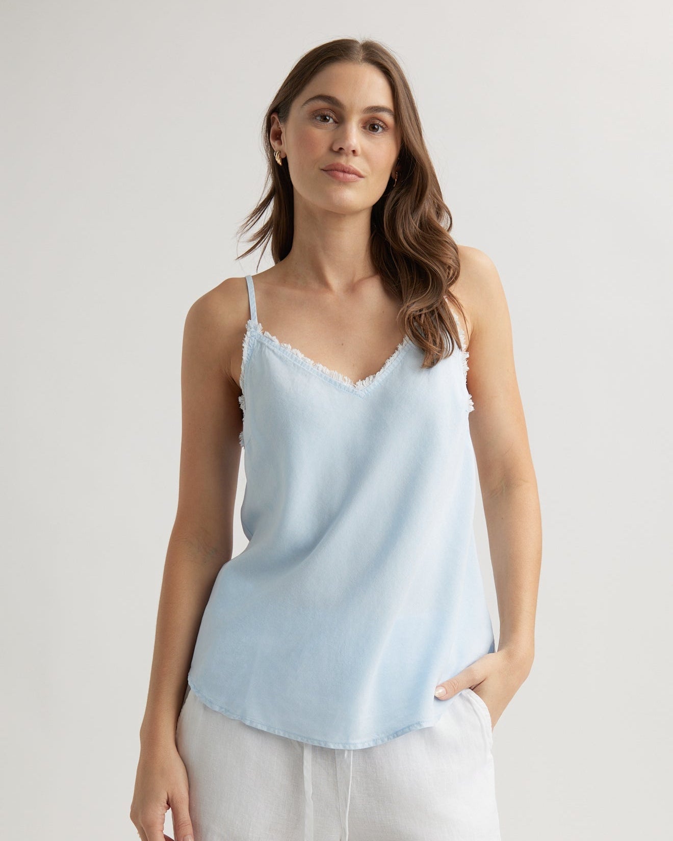Frayed Cami - Clear Water