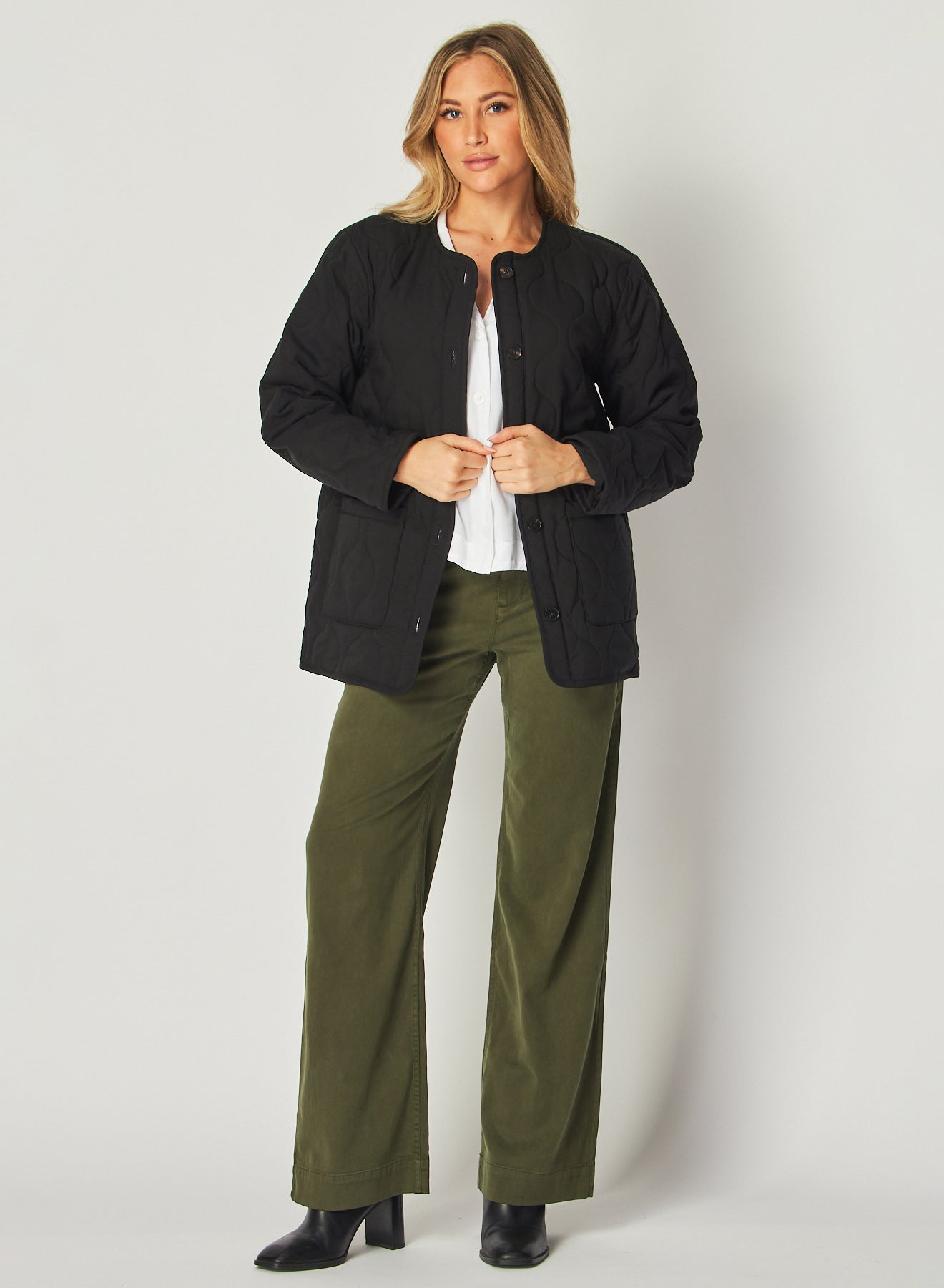 Quilted Jacket - Black